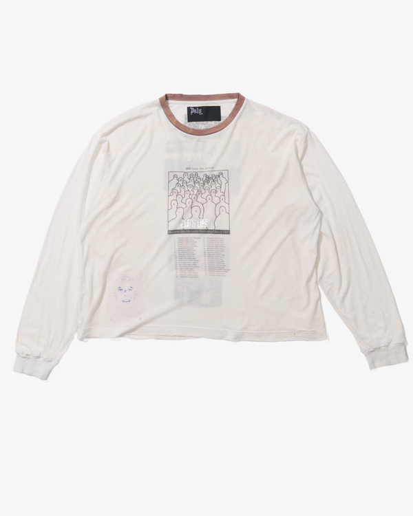 Paly_PALY - Men's Heavens Gate Ringer Long Sleeve Tee  - (White)_WOVEN TOPS