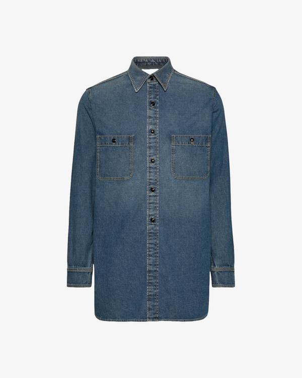 Maison Margiela - Men's Long-Sleeved Shirt - (Denim 966)