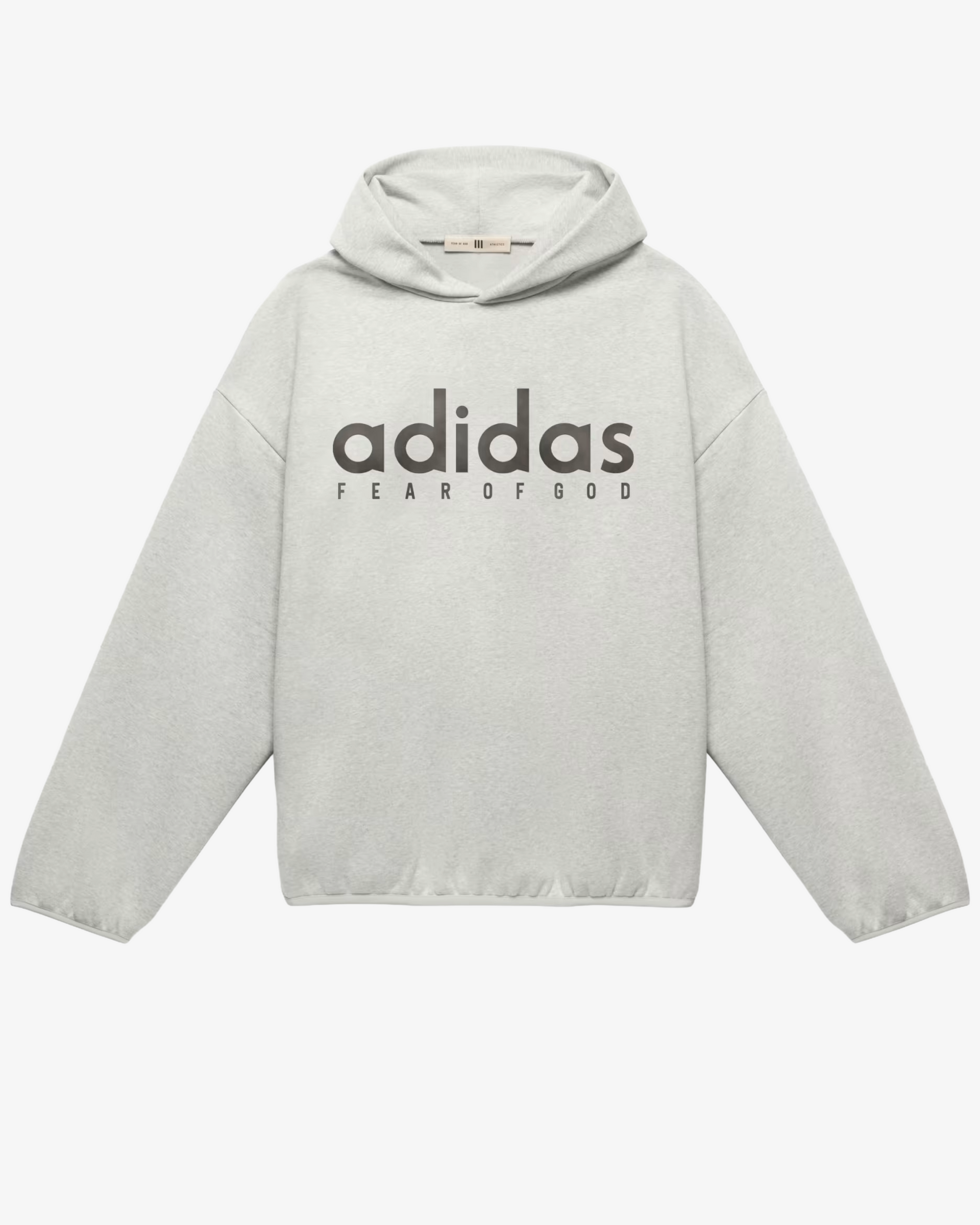 Adidas: Men's Fear Of God Athletics Heather Fleece Hoodie Adidas: Men's Fear Of God Athletics Heather Fleece Hoodie