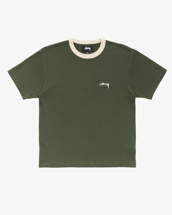 Stüssy -  Men's Ss Ringer Tee - (Olive)