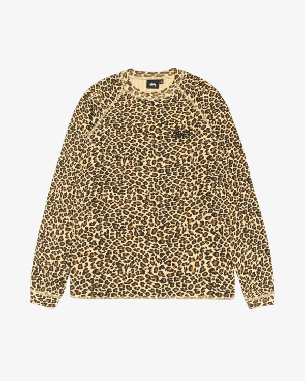Stüssy - Men's Raglan Thermal Basic Stock - (Animal Print)