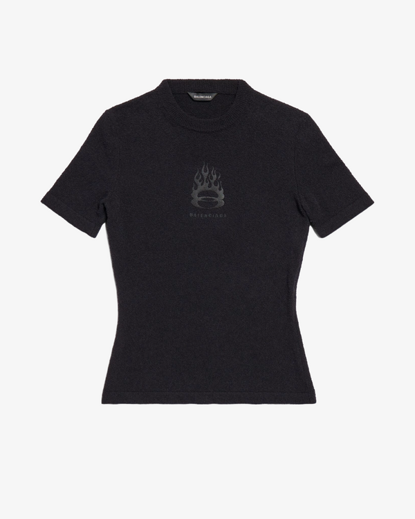 BALENCIAGA - Women's Fitted T-Shirt - (Black)