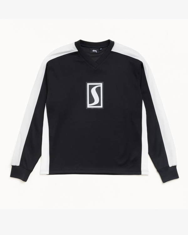 Stüssy - Men's S Mesh Long Sleeve Jersey - (Black)
