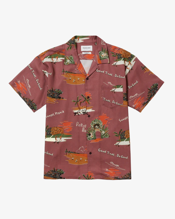 Potato Head - Men's Sunset Mania Short Sleeve Shirt - (Print)