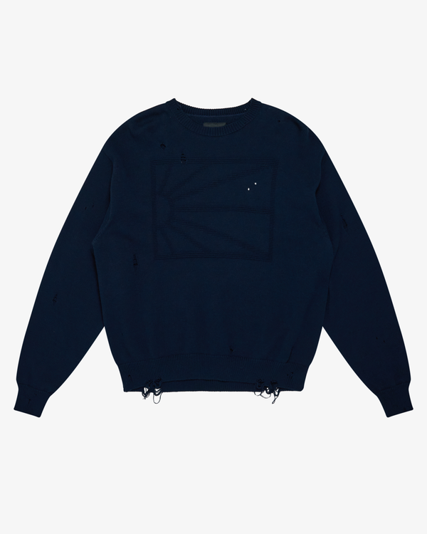 RASSVET - Men's Statement Sweater Knit - (Navy)