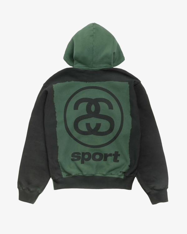 Stüssy - Men's Link Sport Gar. Dyed Zip Hood - (Pine)