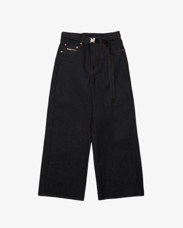 SACAI - Men's Wide Denim Pants - (Black)