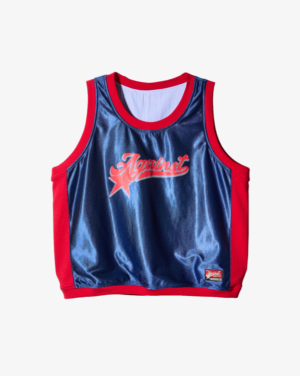 AGAINST LAB  - Men's Reversible Basketball Vest - (Blue)