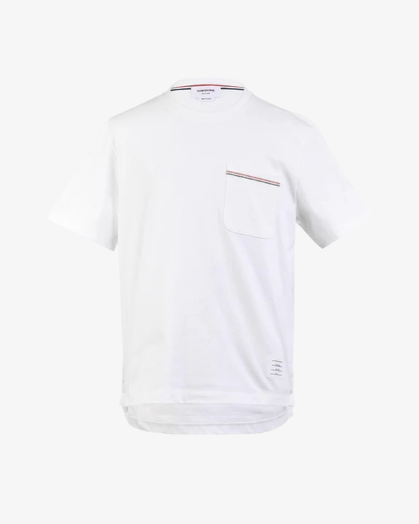 Thom Browne - Men's Oversized Short Sleeve Tee - (White100)