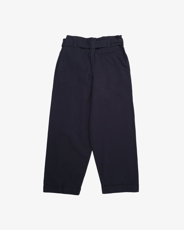 DANIELA GREGIS - Women's Washed Operaio Cavallo Basso Trousers - (Navy)