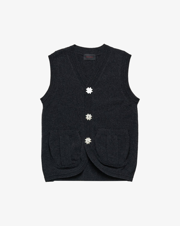 SIMONE ROCHA  - Men's Knit Vest - (Charcoal)
