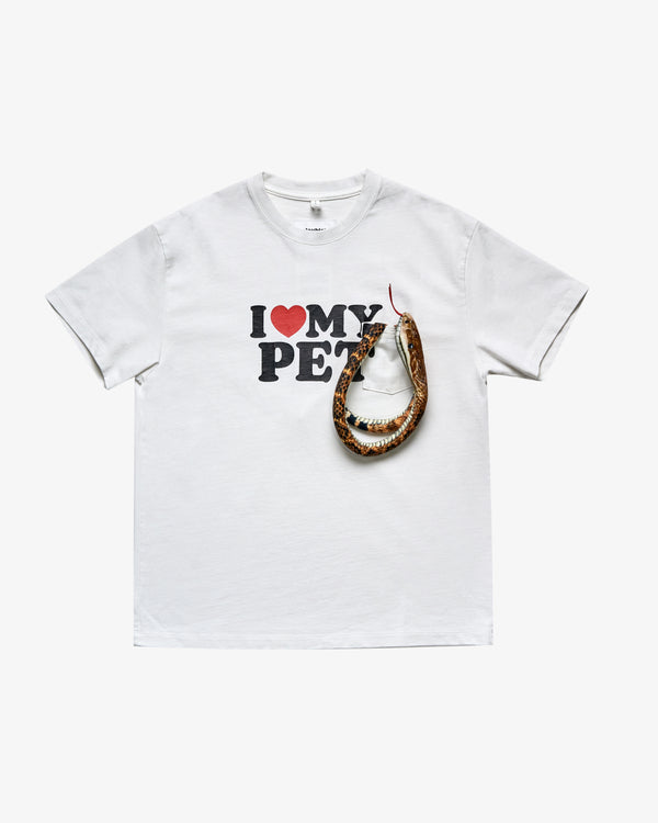 Doublet - Men's I Love My Pet T-Shirt - (White)