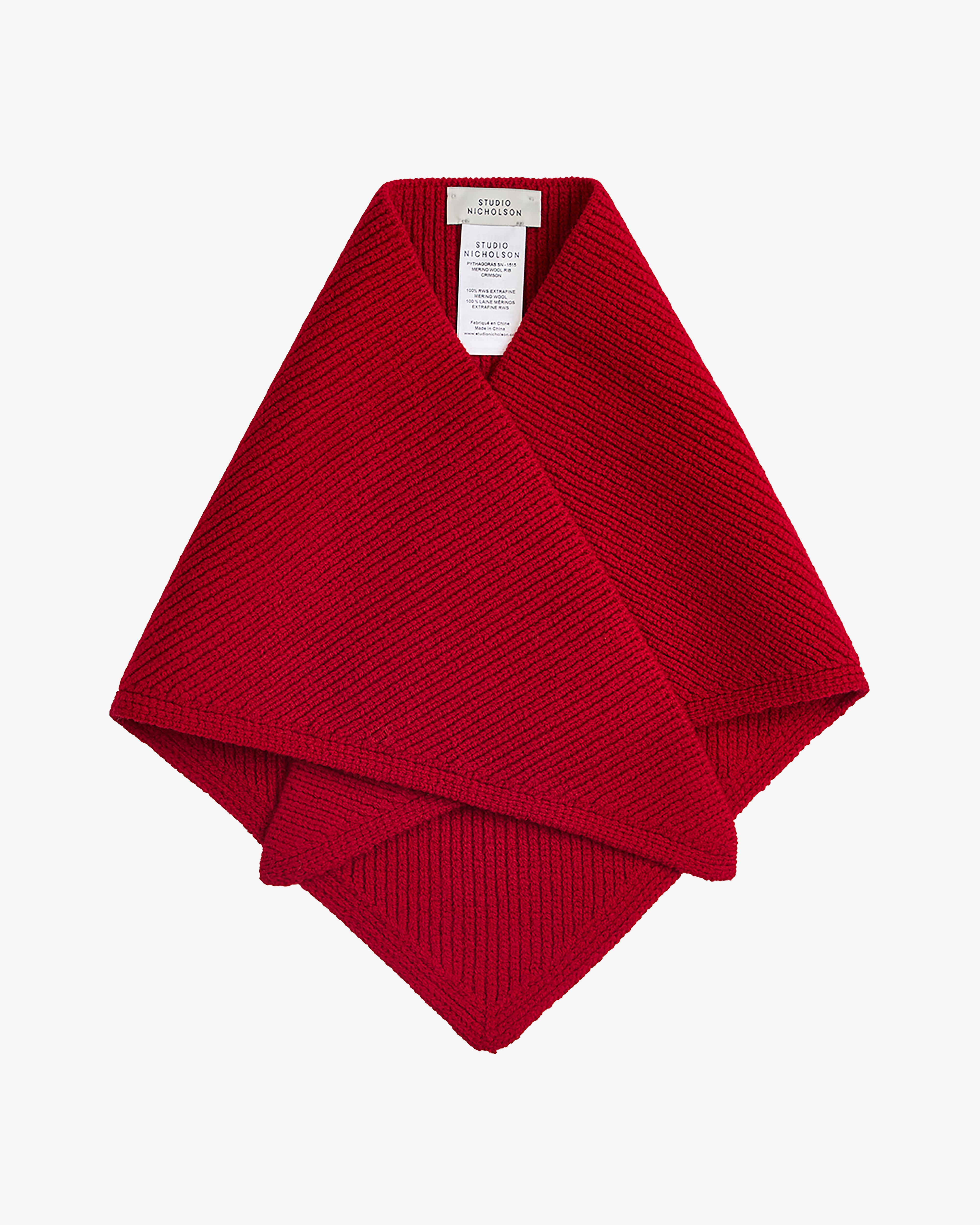 STUDIO NICHOLSON PADDED SCARF Studio Nicholson Black Padded Scarf