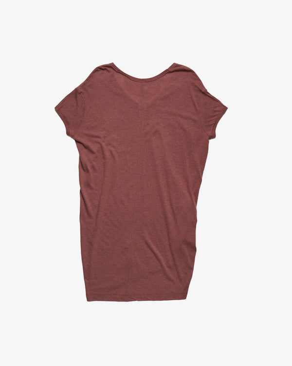Rick Owens - Women's Hiked Tee - (Dark Pink13)