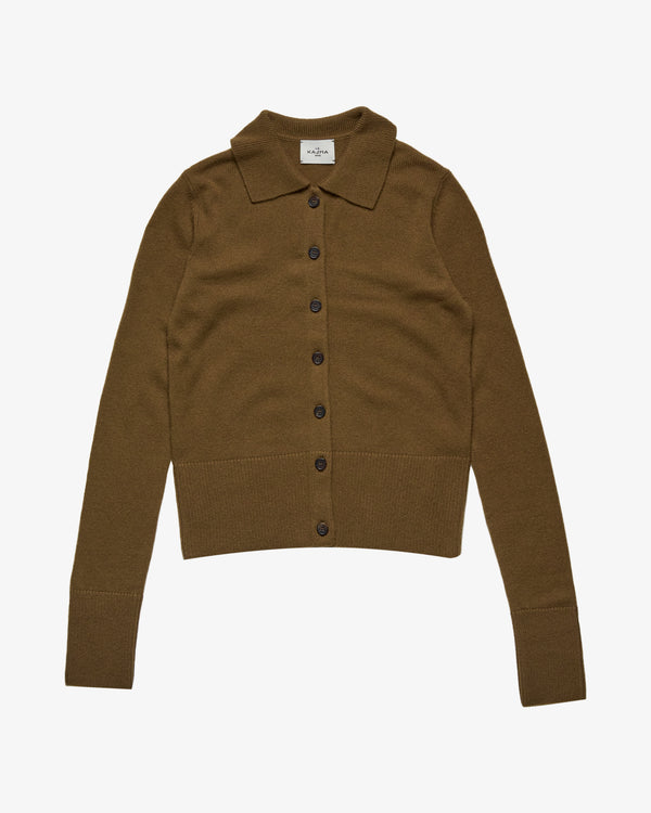 LE KASHA - Women's Fraga Shirt Cardigan - (Brown956)