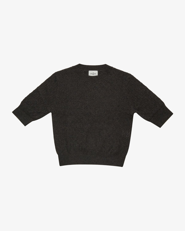 LE KASHA - Women's Tarbes Round Neck Sweater - (Dark Brown942)