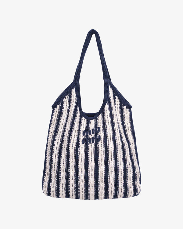 MIU MIU - Women's Cotone Treccia Tote Bag - (Navy)