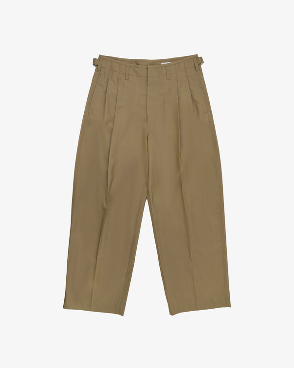 Lemaire - Men's Pleated Tailored Pants - (Beige)