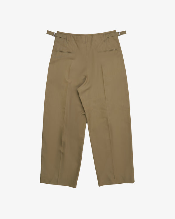 Lemaire - Men's Pleated Tailored Pants - (Beige)