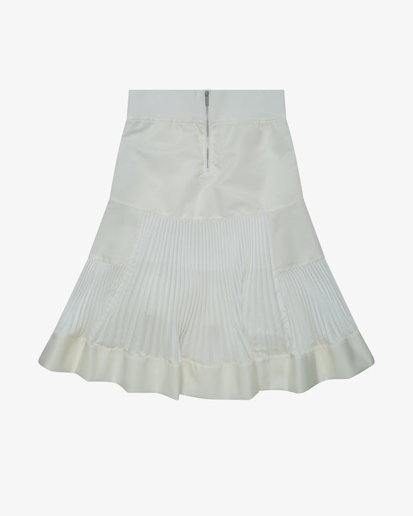 Sacai_SACAI - Women's Nylon Twill Skirt - (Off-White)_SKIRTS
