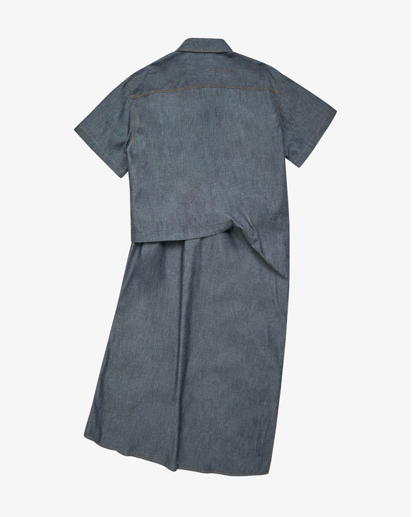Sacai_SACAI - Women's Light Weight Denim Dress - (Denim)_DRESSES