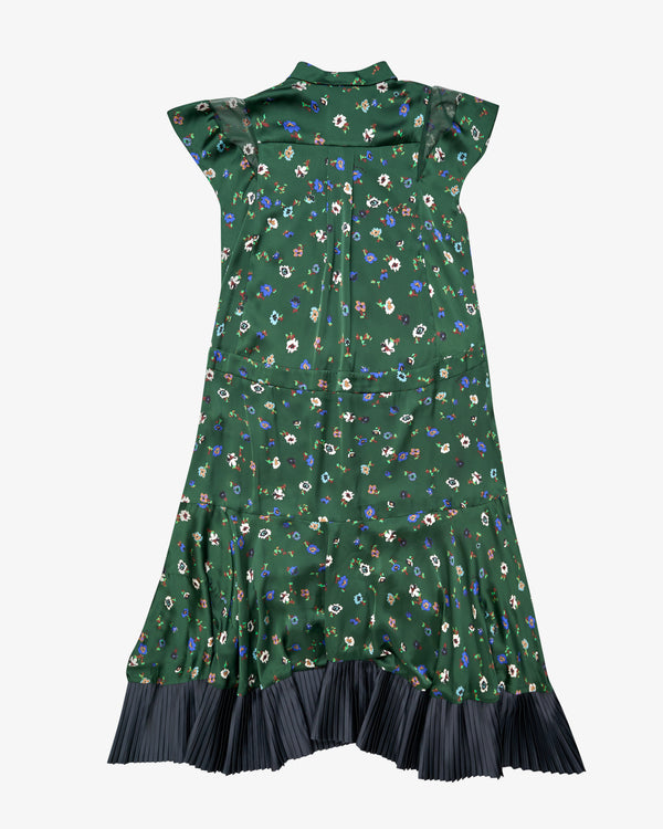 Sacai_SACAI - Women's Floral Print Dress - (Green)_DRESSES