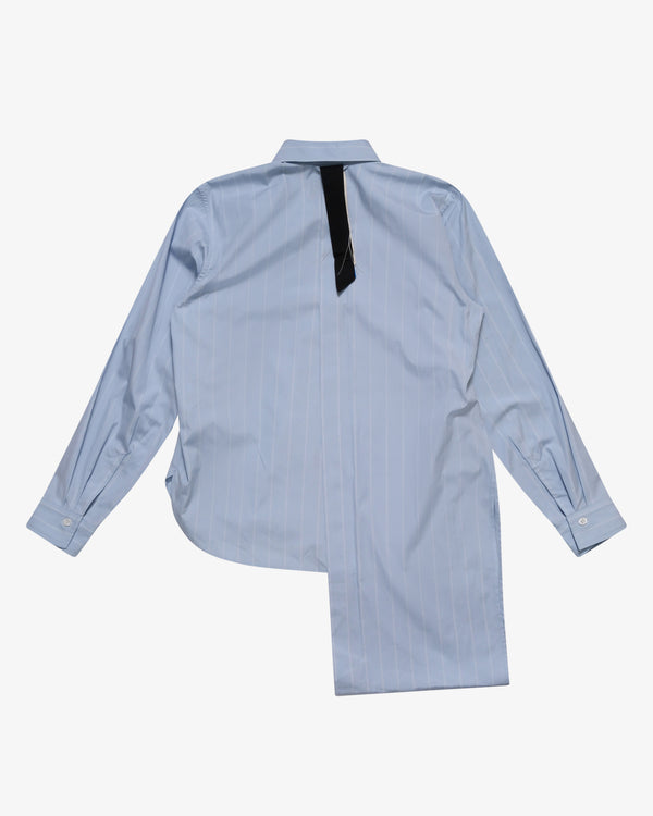LITKOVSKA_LITKOVSKA - Women's Asymmetric Layered Shirt - (Blue)_SHIRTS