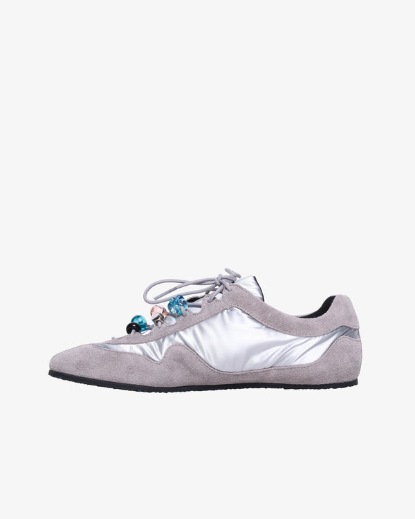 Cecilie Bahnsen_Cecilie Bahnsen - Women's Blaise Sneakers Suede - (Silver)_SNEAKERS