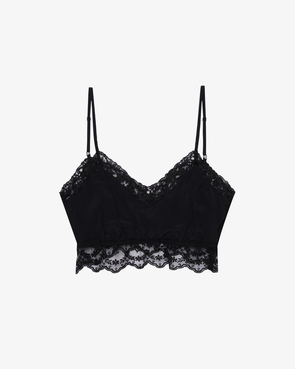 SIMONE ROCHA - Women's Lace Trim Negligee Bralette - (Black)