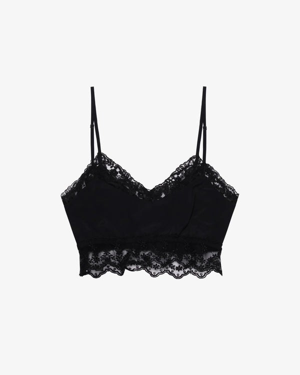 SIMONE ROCHA - Women's Lace Trim Negligee Bralette - (Black)