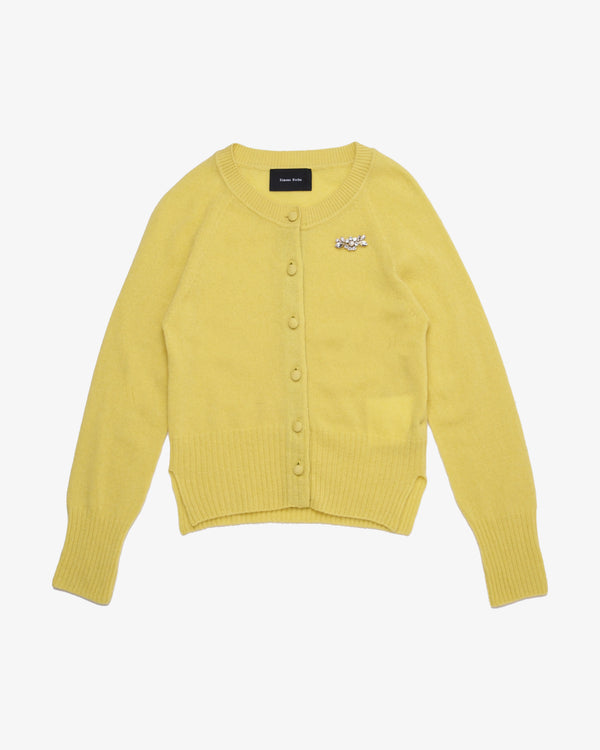 SIMONE ROCHA - Women's Relaxed Cashmere Cardigan - (Green)
