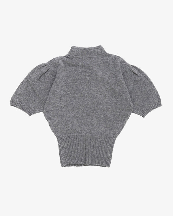 SIMONE ROCHA - Women's Mandarin Collar Cashmere Jumper - (Grey