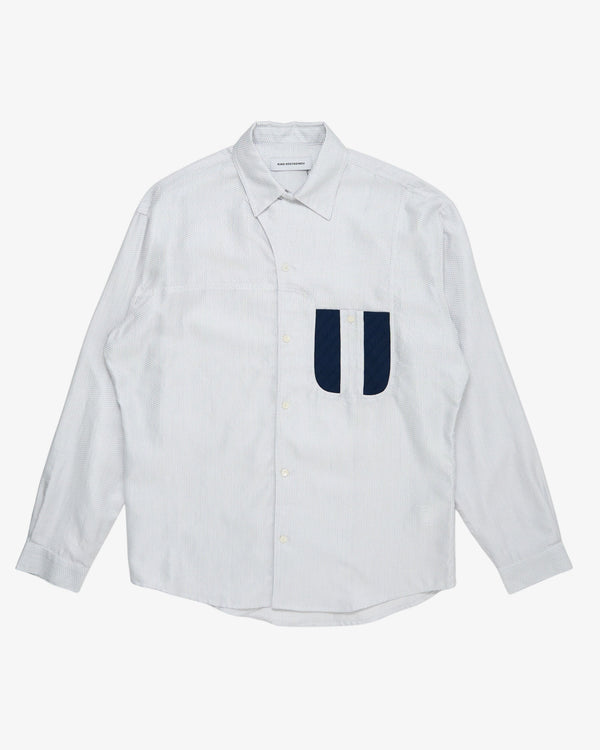 Kiko Kostadinov - Men's Veca Panelled Shirt - (Stripes)