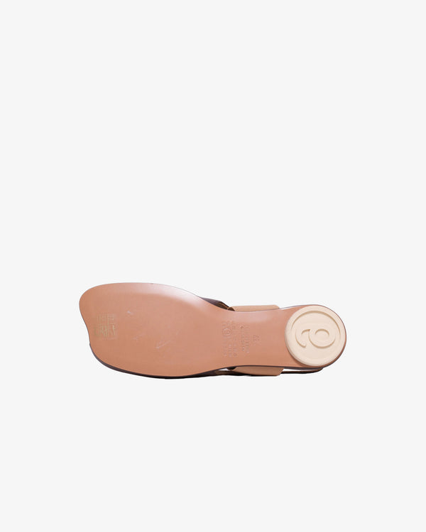 MM6_MM6 - Women's Sandal - (Brown)_FLAT SANDALS