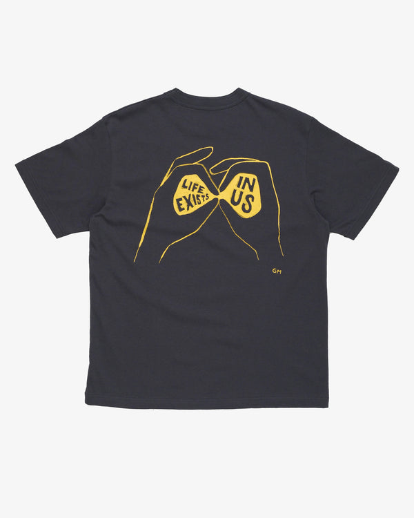 Sacai_SACAI - Men's Geoff Sacai  Embroidery T-Shirt - (Grey)_TEES