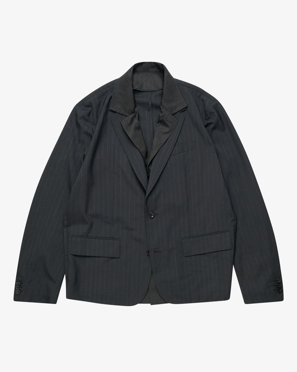 SACAI - Men's Chalk Stripe Jacket - (Black)