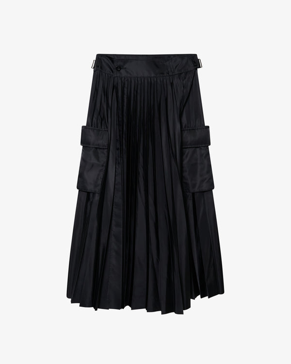 SACAI - Women's Nylon Twill Skirt - (Black)