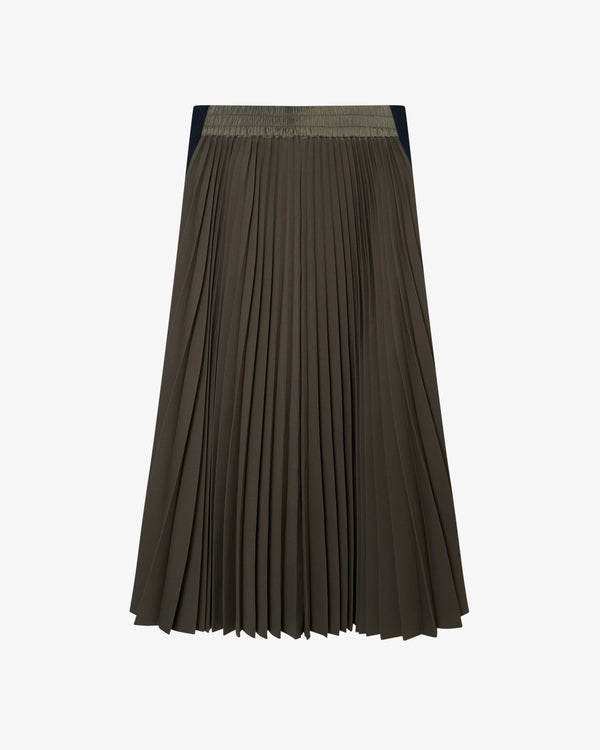 Sacai_SACAI - Women's Matelasse Twill Skirt - (Khaki)_SKIRTS