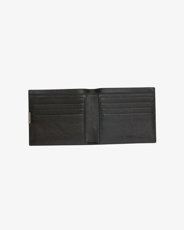 Lemaire_Lemaire - Men's Soft Tab Studs Dots Bifold - (Dark Brown)_WALLETS