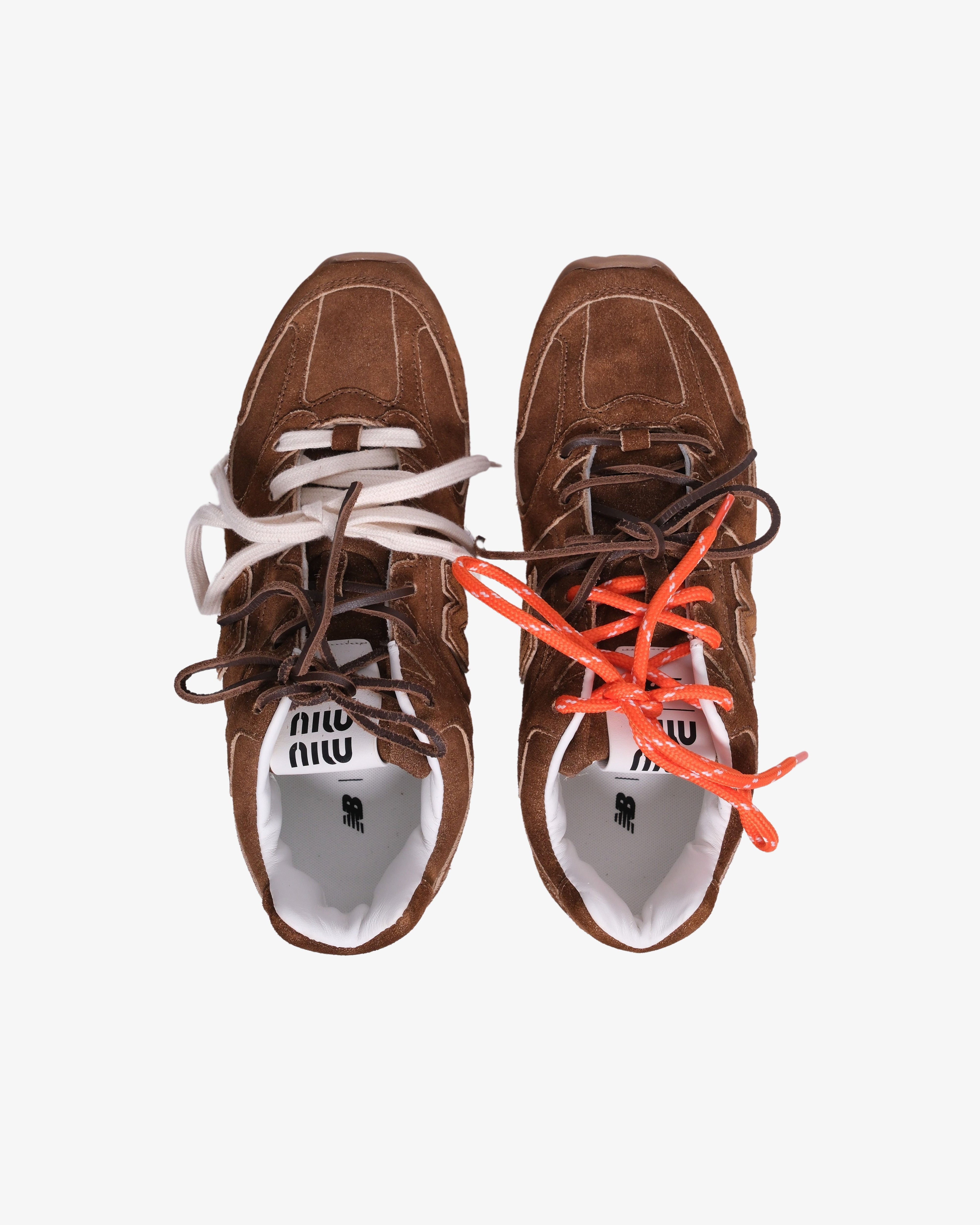 MIU MIU スエードトリック　　ブラウン Miu Miu: Women's Scamosciato Delave (Brown) | DSMS E-SHOP