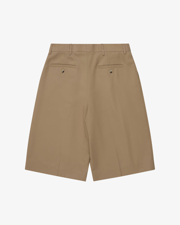 Simone Rocha_SIMONE ROCHA - Men's  Tailored Wide Leg Belt Loop Tab Shorts - (Beige)_SHORTS