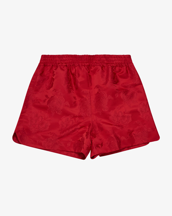 Simone Rocha_SIMONE ROCHA - Men's  Split-Hem Rose Shorts - (Red)_SHORTS