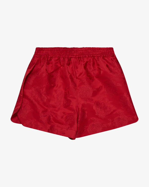 Simone Rocha_SIMONE ROCHA - Men's  Split-Hem Rose Shorts - (Red)_SHORTS