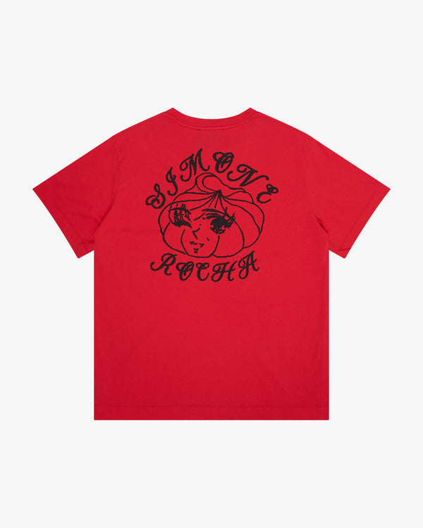 Simone Rocha_SIMONE ROCHA - Men's Dim Sum Logo Print T-Shirt - (Red)_TEES
