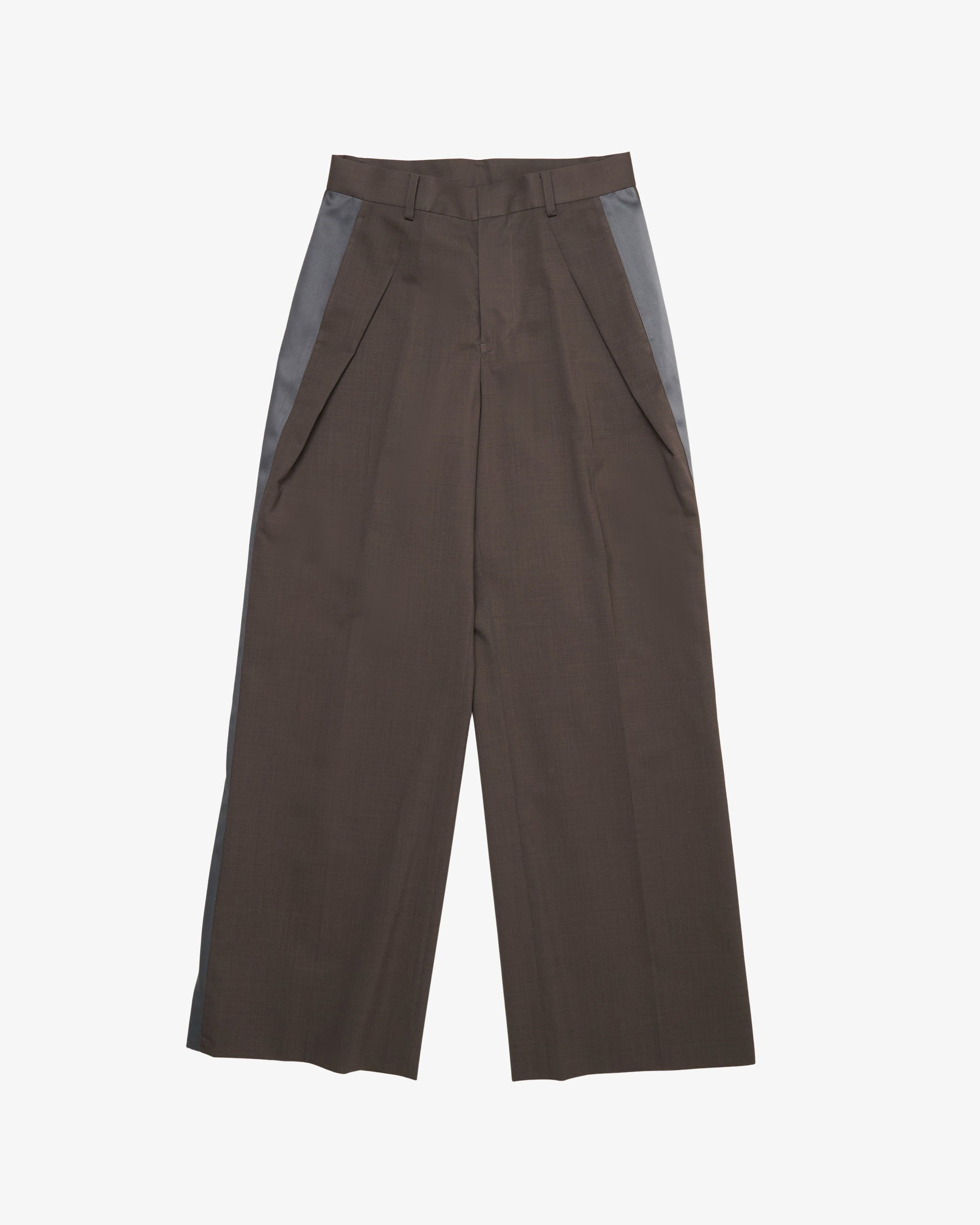 SACAI: Women's Wool Suiting Pants (Grey) | DSMS E-SHOP