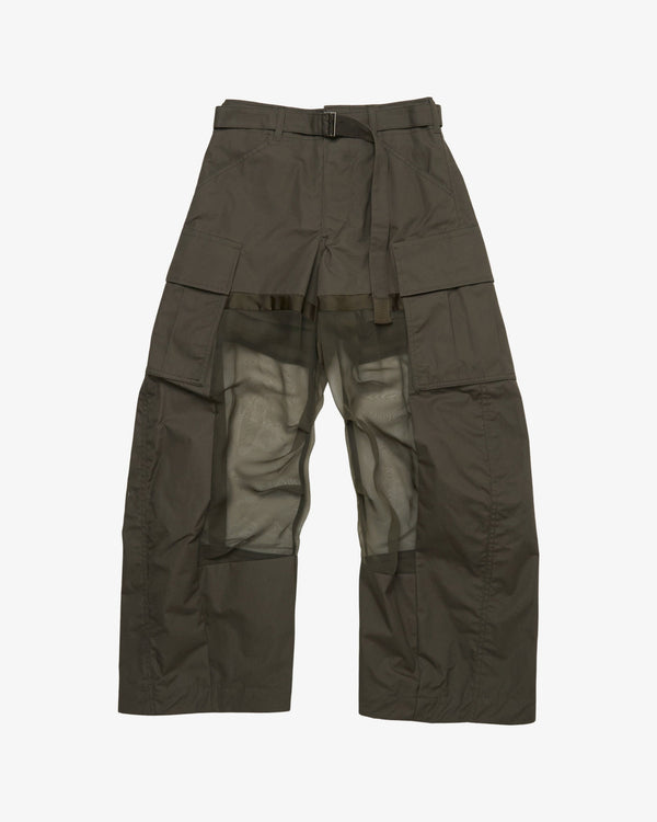 SACAI - Women's Cotton Coating Pants - (Khaki)