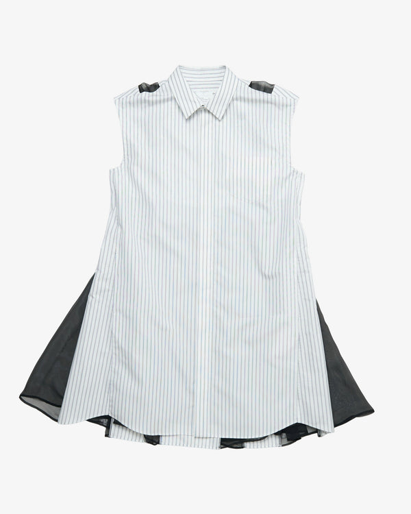 SACAI - Women's Poplin Dress - (Off-White)