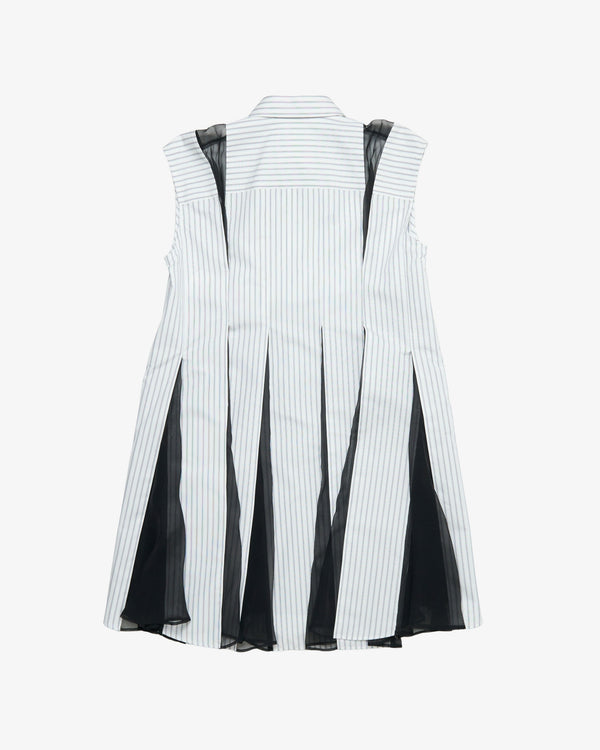 SACAI - Women's Poplin Dress - (Off-White)