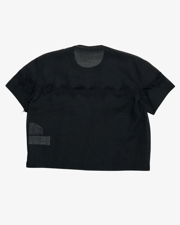 SACAI - Women's Wool Organza Pullover - (Black)