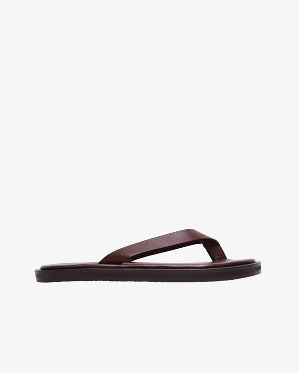 STUDIO NICHOLSON - Men's Footbed Thong - (Brown)